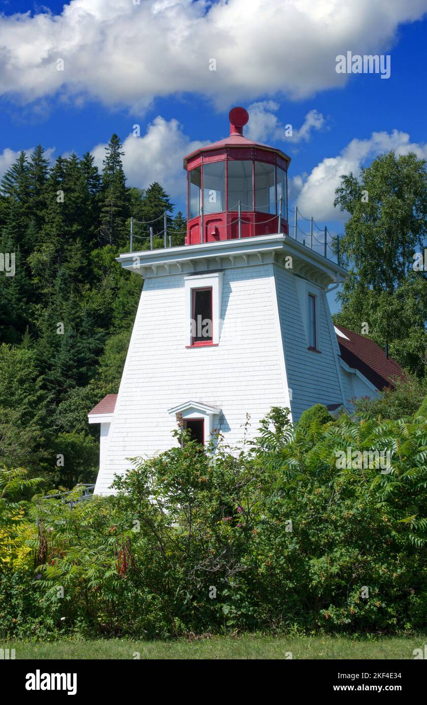 Kanada, Canada, Faro di St Martins, Leuchtturm, New Brunswick, Kanada, Fischerdorf, Foto Stock