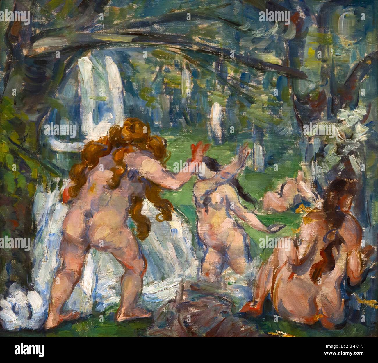 Tre bagnanti, Paul Cezanne, circa 1875, Foto Stock