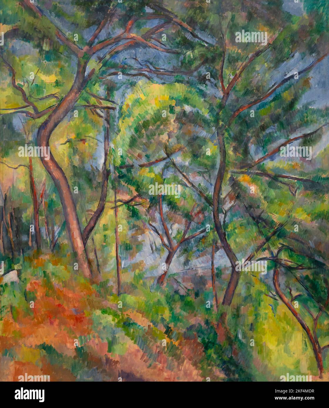 Forest Floor, Sous-Bois, Paul Cezanne, circa 1894, Los Angeles County Museum of Art, California, USA Foto Stock