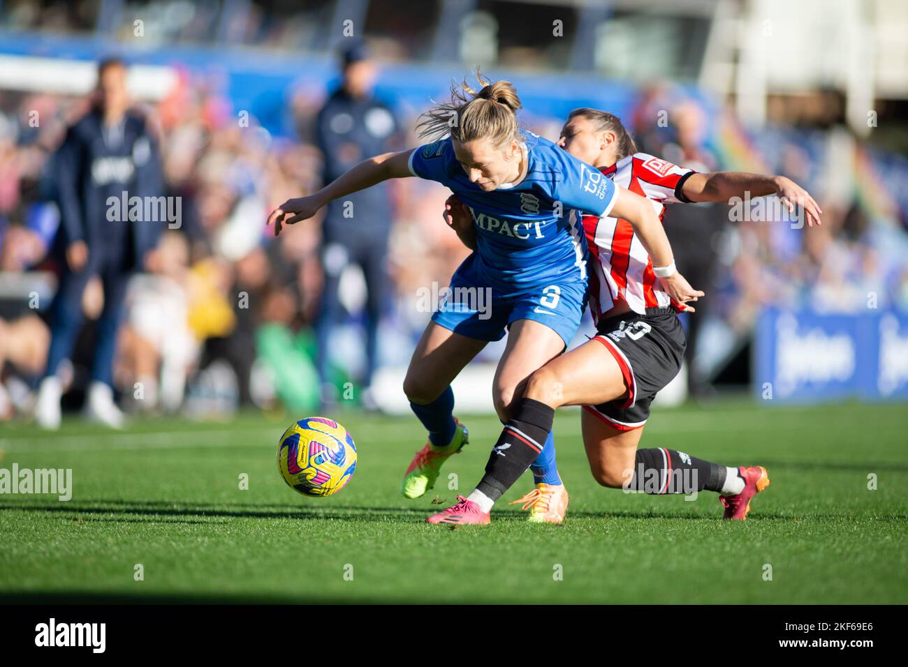 Harriet Scott gioca contro Sheffield United FC donne, Regno Unito Foto Stock