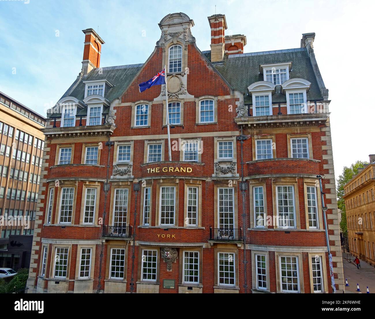 Il Grand Hotel York, formalmente Grand Hotel and Spa, 1906, originariamente sede della North Eastern Railway, Station Rise, North Yorkshire, YO1 Foto Stock