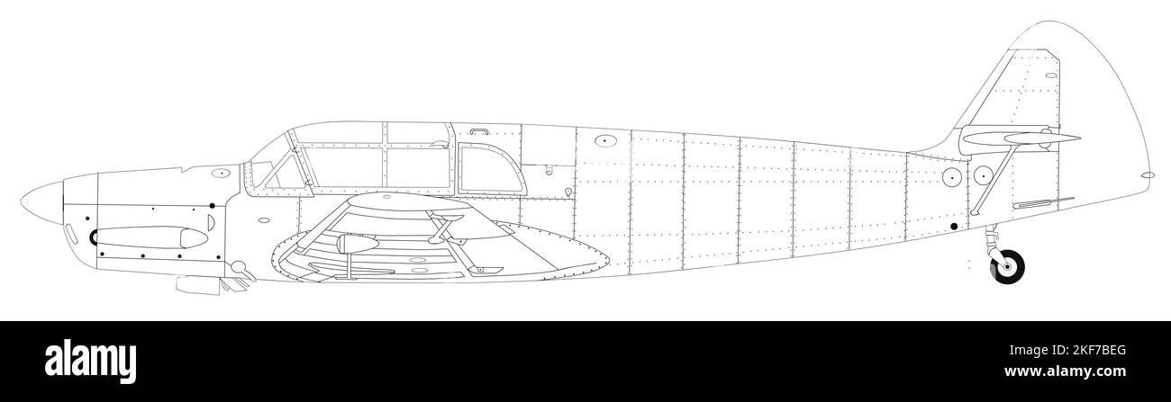 Messerschmitt BF 108b Taitfun Foto Stock