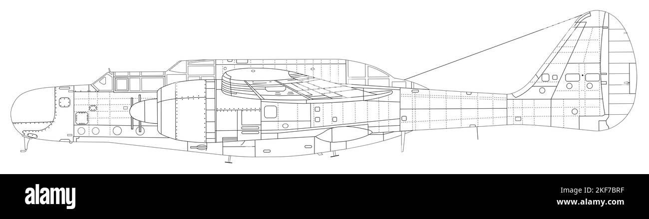 Northrop P-61una vedova nera Foto Stock