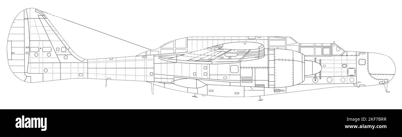 Northrop P-61una vedova nera Foto Stock