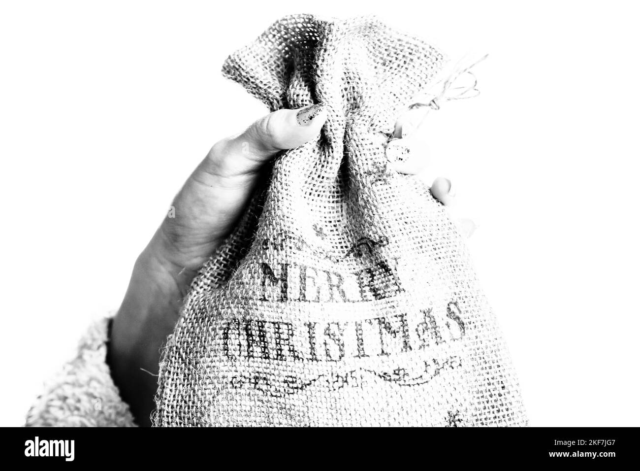 Ornamenti decorati di Natale e luci sfocate Foto Stock