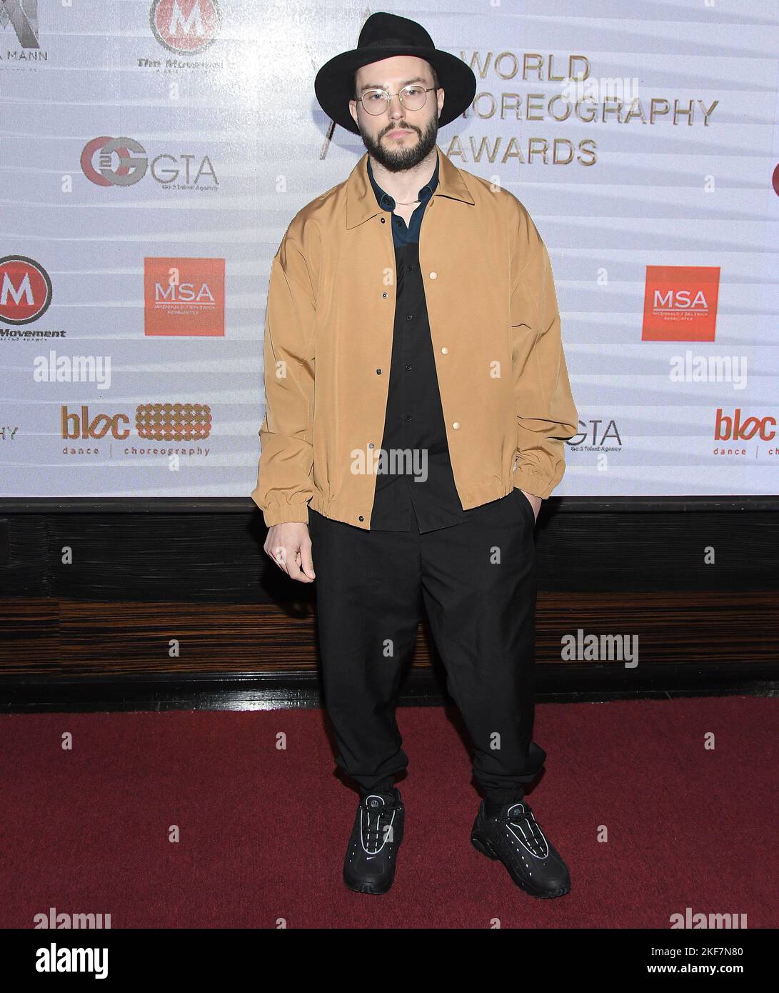 Los Angeles, Stati Uniti. 15th Nov 2022. Tobias Ellehammer al 12th° Annual World Choreography Awards tenutosi all'Avalon Hollywood di Hollywood, CA martedì 15 novembre 2022. (Foto di Sthanlee B. Mirador/Sipa USA) Credit: Sipa USA/Alamy Live News Foto Stock