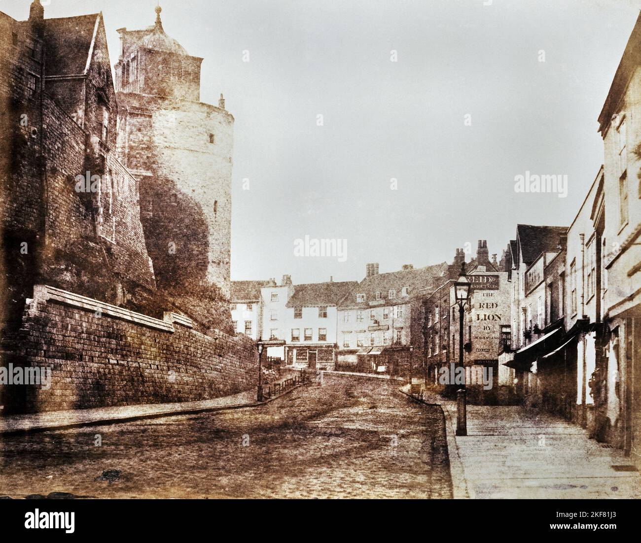 Arthur James Melhuish; Thames Street, Windsor; circa 1854-1856; fotografia; Royal Collection del Regno Unito. Foto Stock