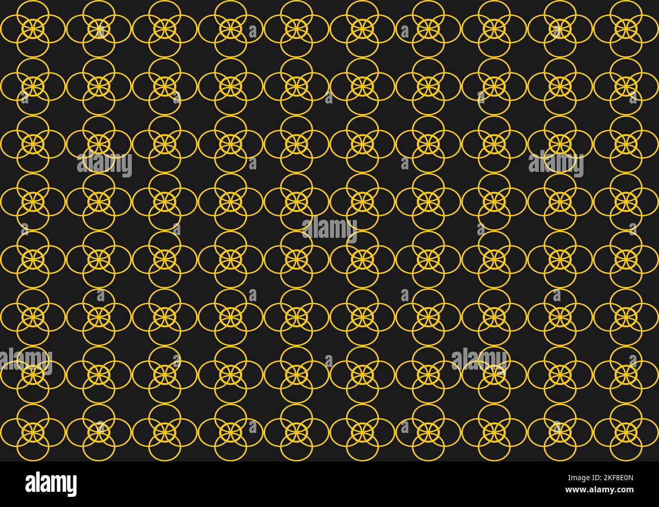 Illustrazione vettoriale di sfondo a mosaico geometrico dorato. Sfondo vettoriale astratto per l'uso nella progettazione. Ripetizione geometrica. Illustrazione Vettoriale