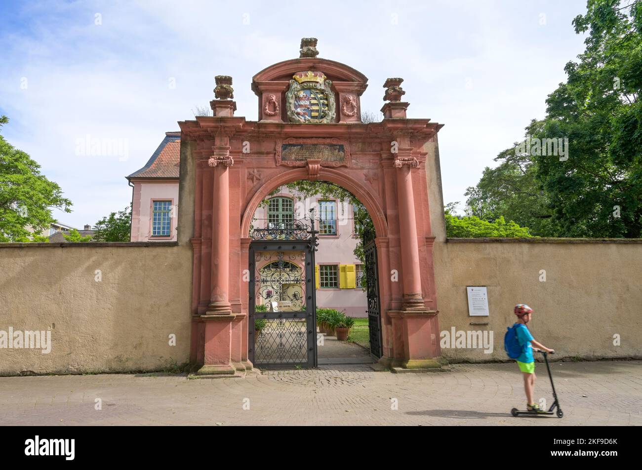 Portal, Prinz-Georg-Palais, Großherzoglich-Hessische Porzellansammlung, Darmstadt, Hessen, Germania Foto Stock