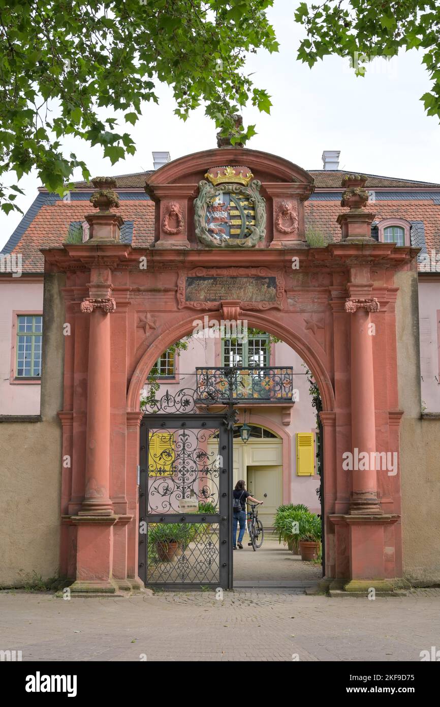 Portal, Prinz-Georg-Palais, Großherzoglich-Hessische Porzellansammlung, Darmstadt, Hessen, Germania Foto Stock