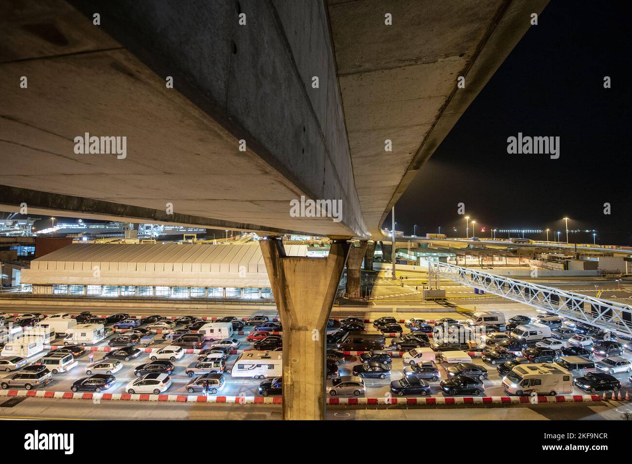 congestione del porto di dover Foto Stock