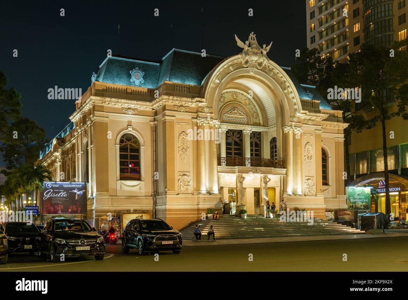 Il Saigon Opera House a ho Chi Minh City, Vietnam Foto Stock