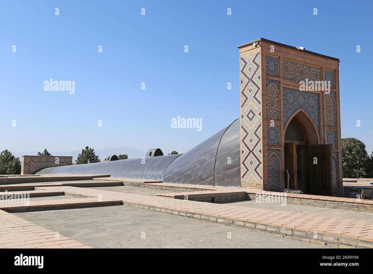 Osservatorio di Ulughbek, Samarcanda, Provincia di Samarcanda, Uzbekistan, Asia centrale Foto Stock