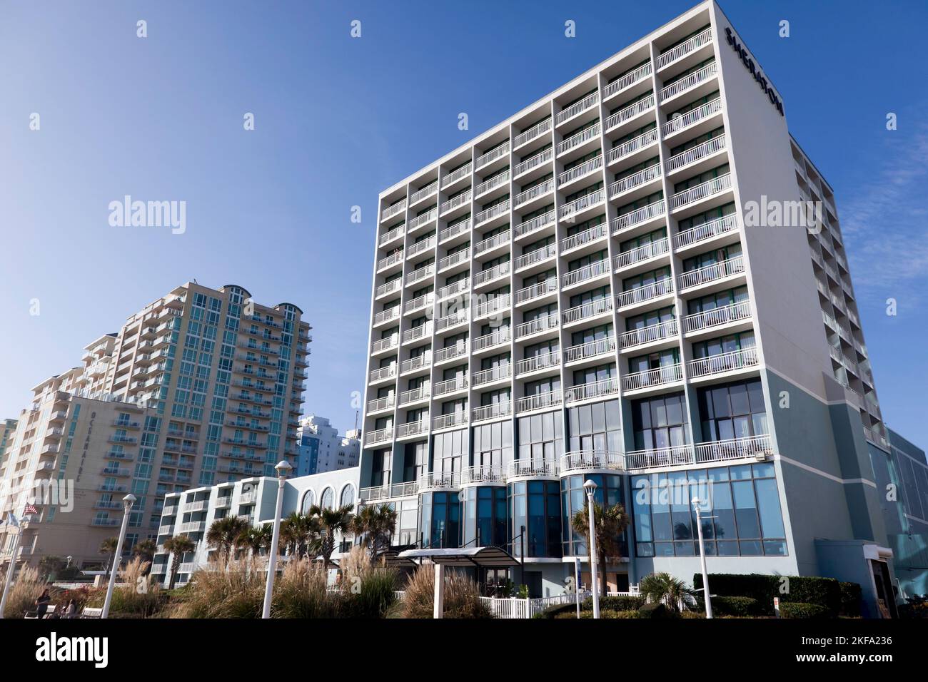 Sheraton Virginia Beach Oceanfront Hotel, 3501 Atlantic Ave, Virginia Beach, VA 23451 Foto Stock
