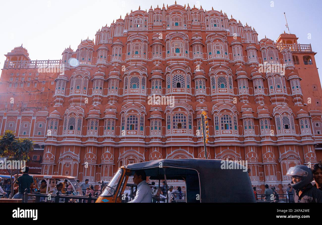 Bella architettura di Jaipur Foto Stock