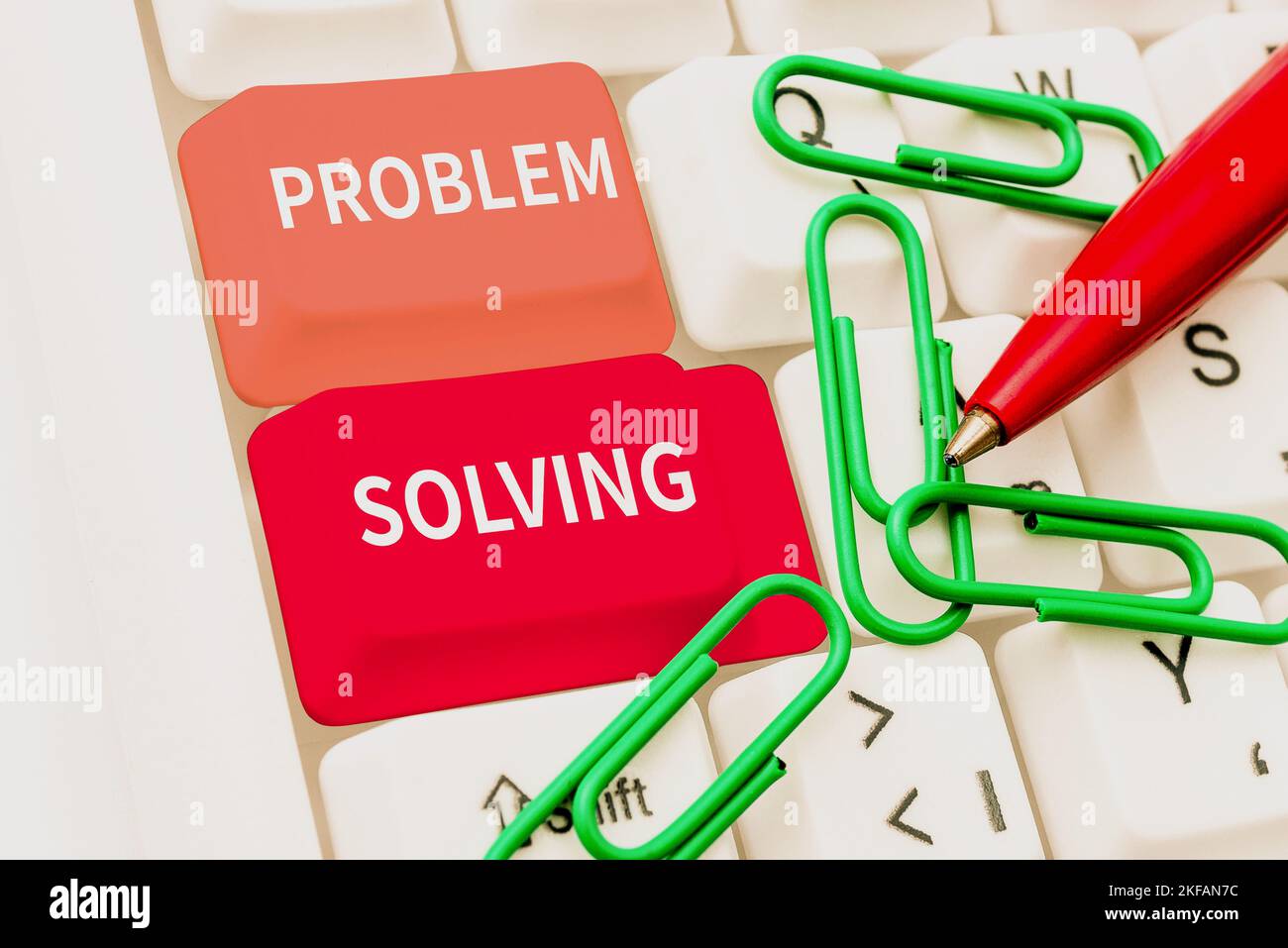 Risoluzione concettuale dei problemi di visualizzazione. Approccio aziendale avere una buona capacità di trovare una soluzione a un problema Foto Stock