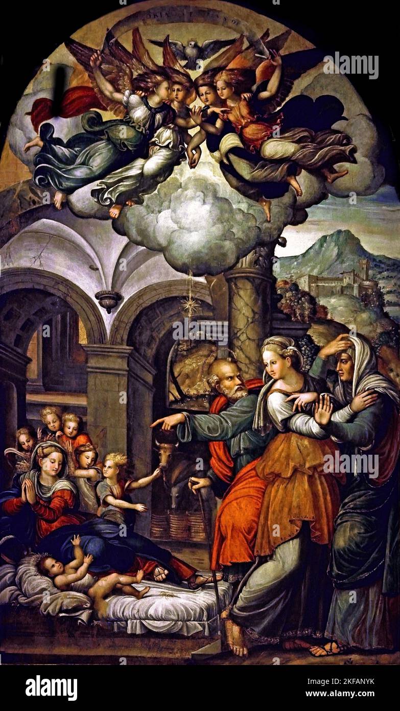 Presepe In Resina 6 Pezzi | Figure Natività Fatte A Mano Per Decorazioni Natalizie | Sacra Famiglia Regalo Religioso