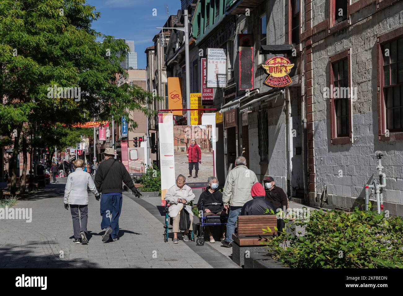 Chinatown, Montreal, Quebec, Canada Foto Stock