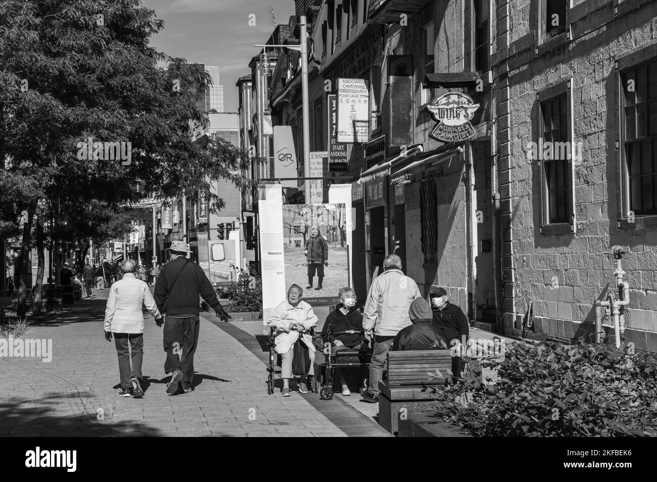 Chinatown, Montreal, Quebec, Canada Foto Stock