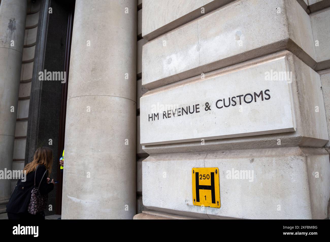 HM Revenue & Customs, uffici governativi Great George Street GOGGS. Edificio degli uffici governativi situato a Whitehall, Westminster, Londra, Regno Unito Foto Stock