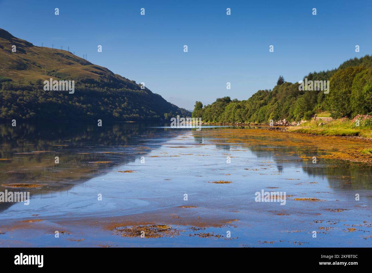 Una vista di Loch Long dalla città di Arrochar Foto Stock