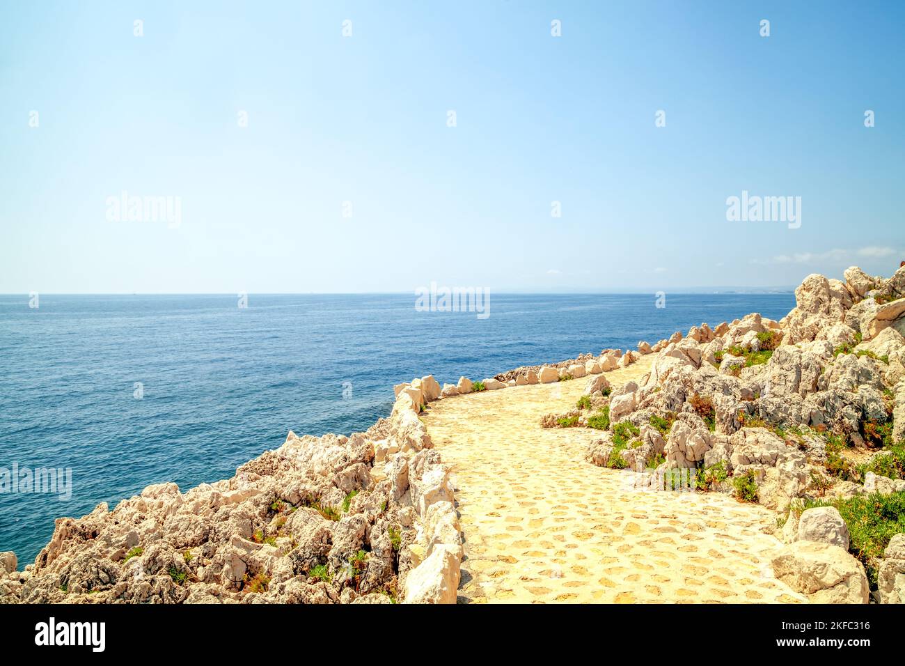 Côte giro del faro a Saint Jean Cap Ferrat, Costa Azzurra, Francia Foto Stock