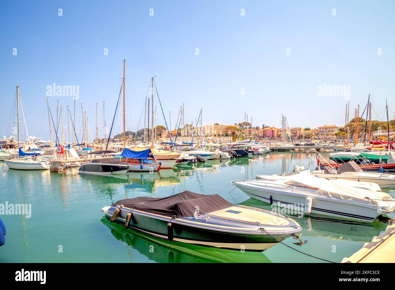 Marina di Saint Jean Cap Ferrat, Côte d’Azur, Francia Foto Stock