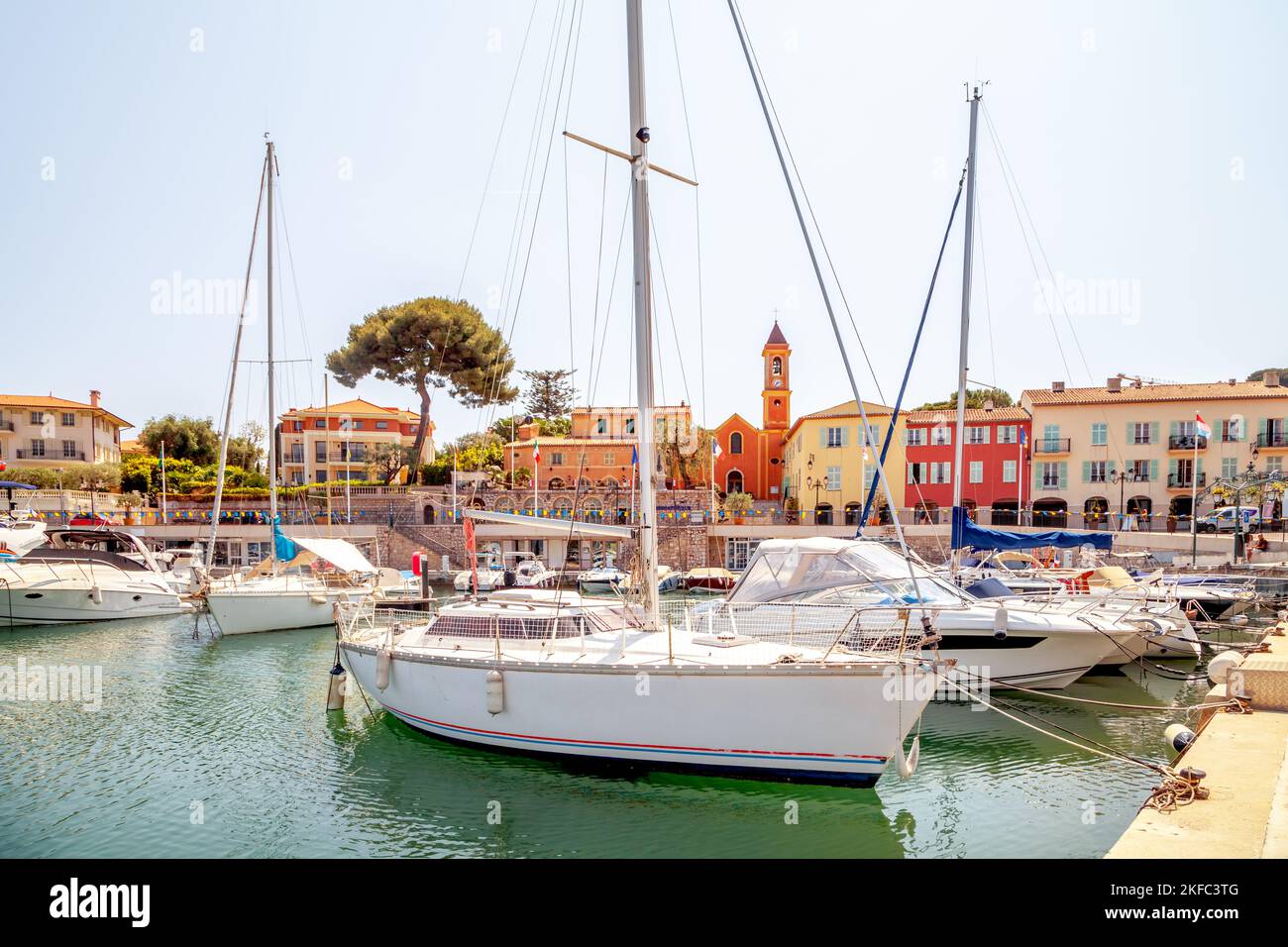 Marina di Saint Jean Cap Ferrat, Côte d’Azur, Francia Foto Stock