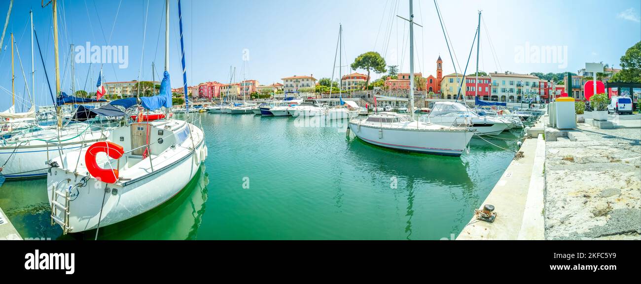 Marina di Saint Jean Cap Ferrat, Côte d’Azur, Francia Foto Stock