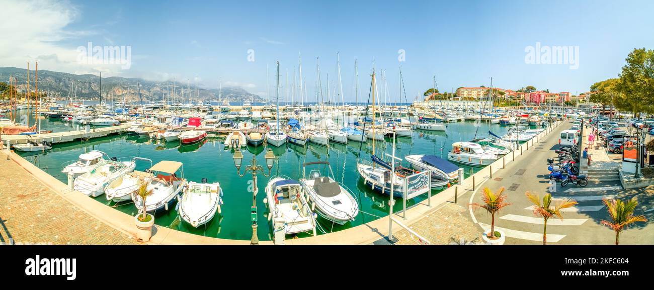 Marina di Saint Jean Cap Ferrat, Côte d’Azur, Francia Foto Stock