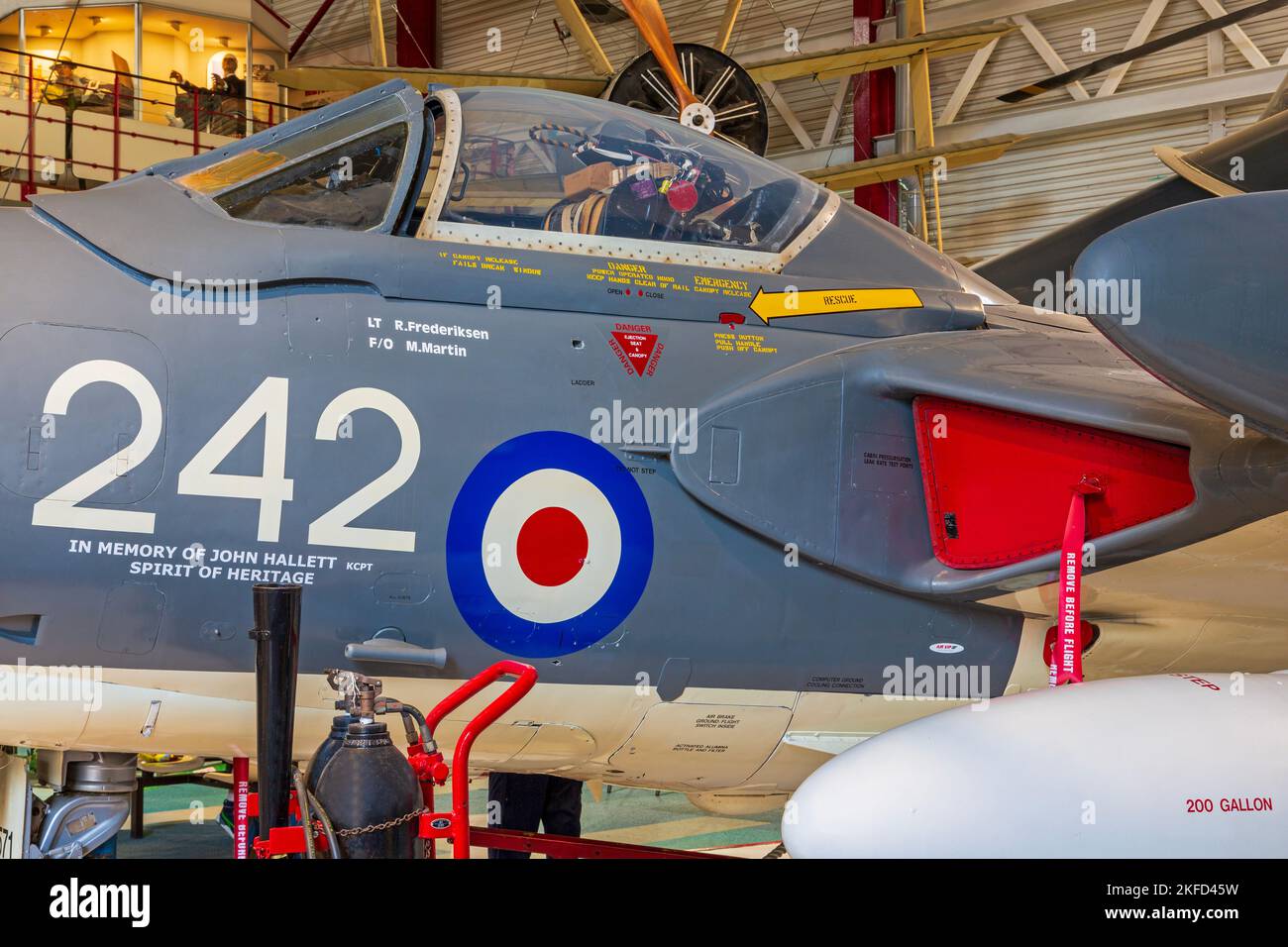 De Havilland Sea Vixen, Solent Sky Museum, Southampton, Hampshire, Inghilterra, Regno Unito Foto Stock