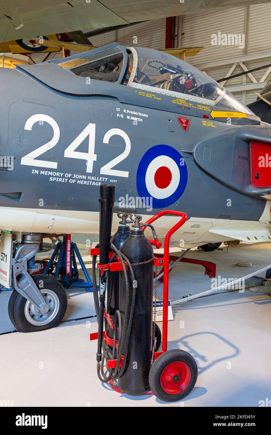 De Havilland Sea Vixen, Solent Sky Museum, Southampton, Hampshire, Inghilterra, Regno Unito Foto Stock