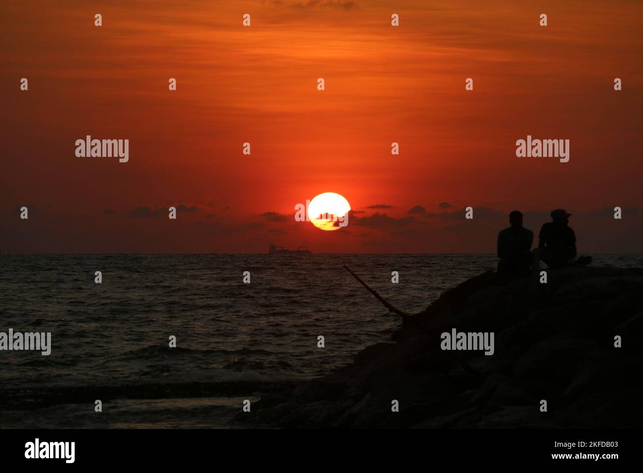 Belle immagini delle spiagge in Sri Lanka. Foto Stock