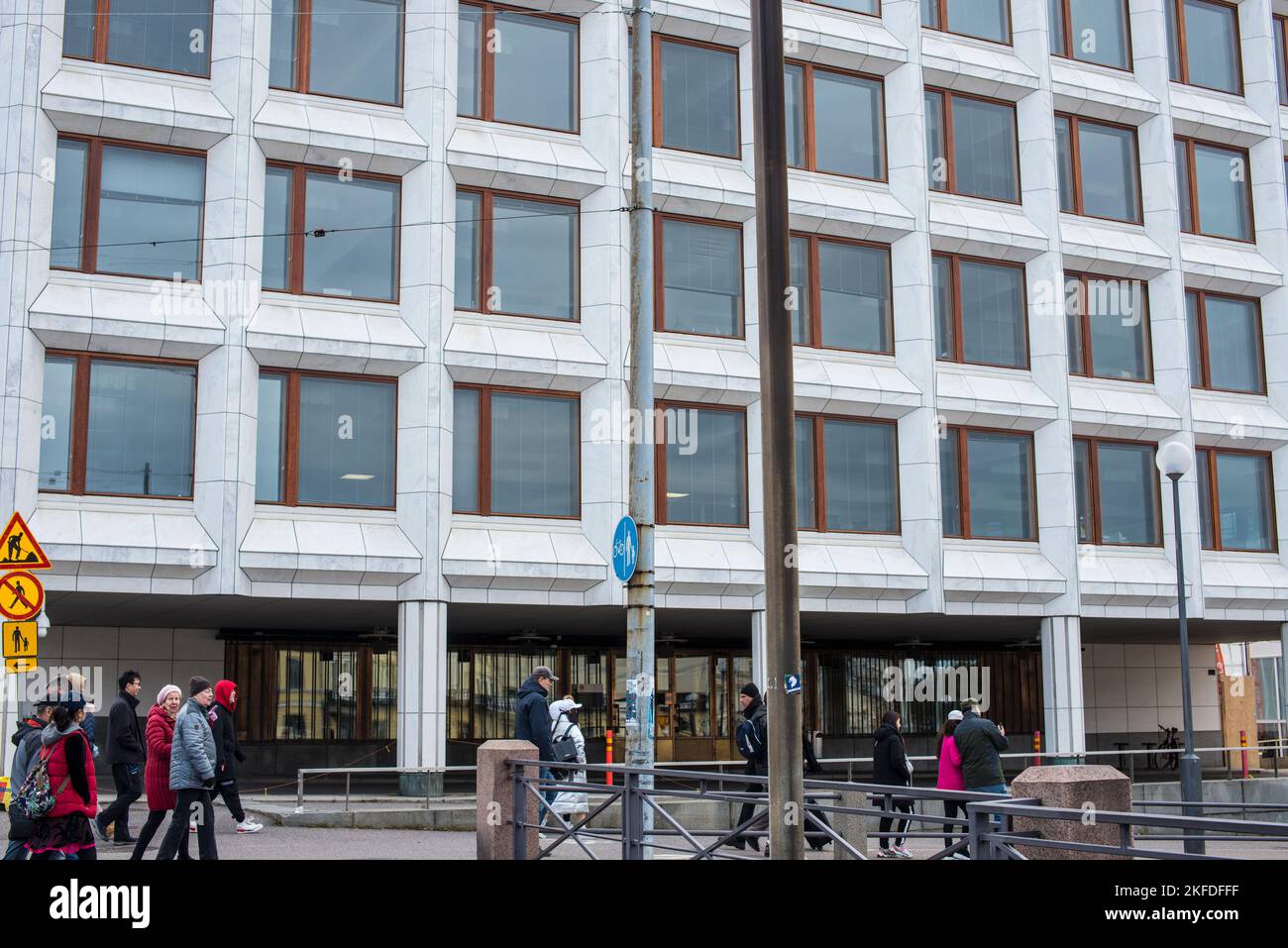 Edificio moderno, Helsinki Foto Stock