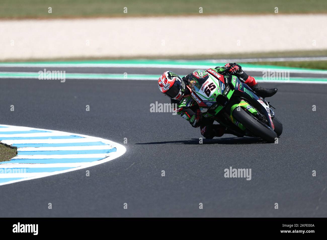 Victoria, Australia. 18th Nov 2022. Jonathan Rea (GBR)corse per il Kawasaki Racing Team WorldSBK-cavalcando il Kawasaki ZX-10RR durante la pratica uno dei 2022 Australian Grand Ridge Round del Campionato Mondiale Motul FIM Superbike 2022 a Phillip Island, Australia il 18 2022 novembre - Image Credit: brett keating/Alamy Live News Foto Stock