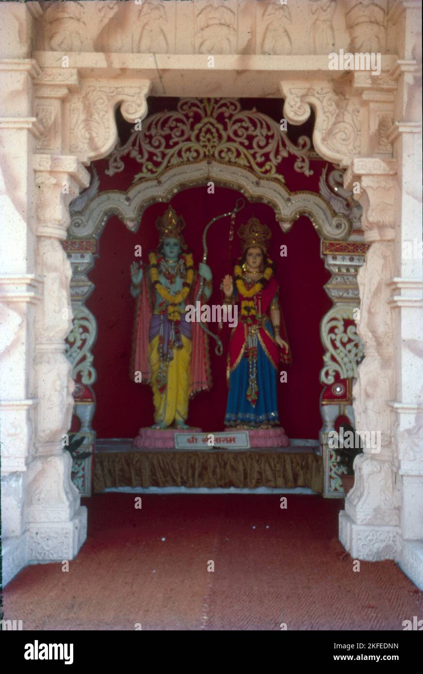 Tempio Idols di Lord RAM e Sita Mata, India Foto Stock