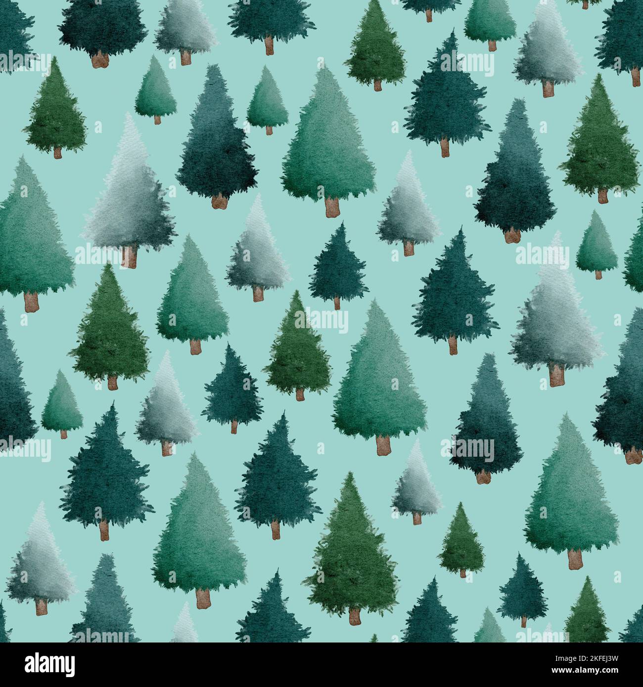Verde di alberi di Natale Foto Stock