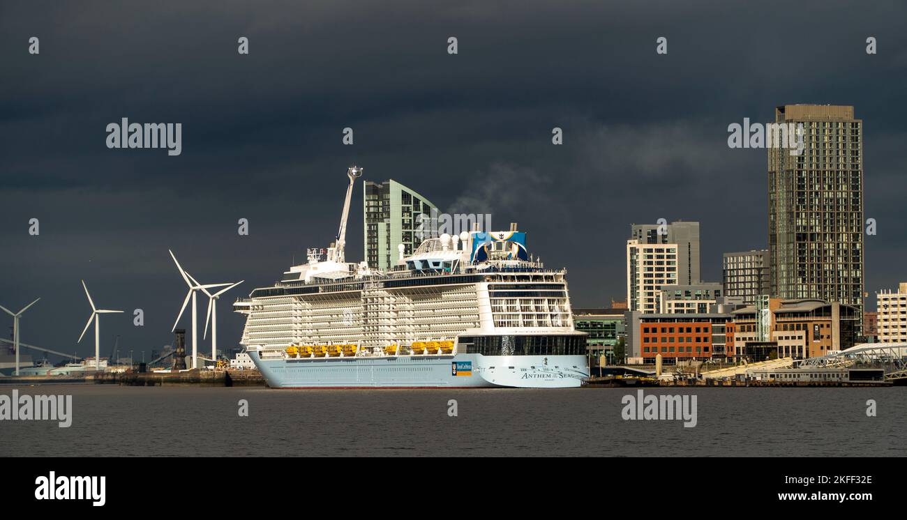 "Inno dei mari" Liverpool Riverfront Foto Stock