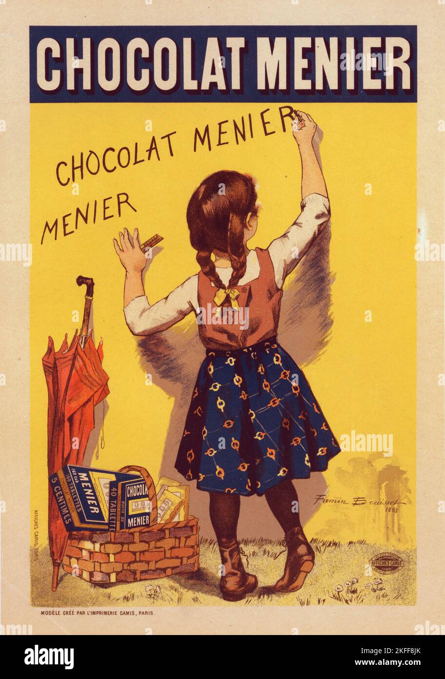 Affiche pour le "Chocolat Menier"., c1896. [Editore: Imprimerie Chaix; luogo: Parigi] Foto Stock