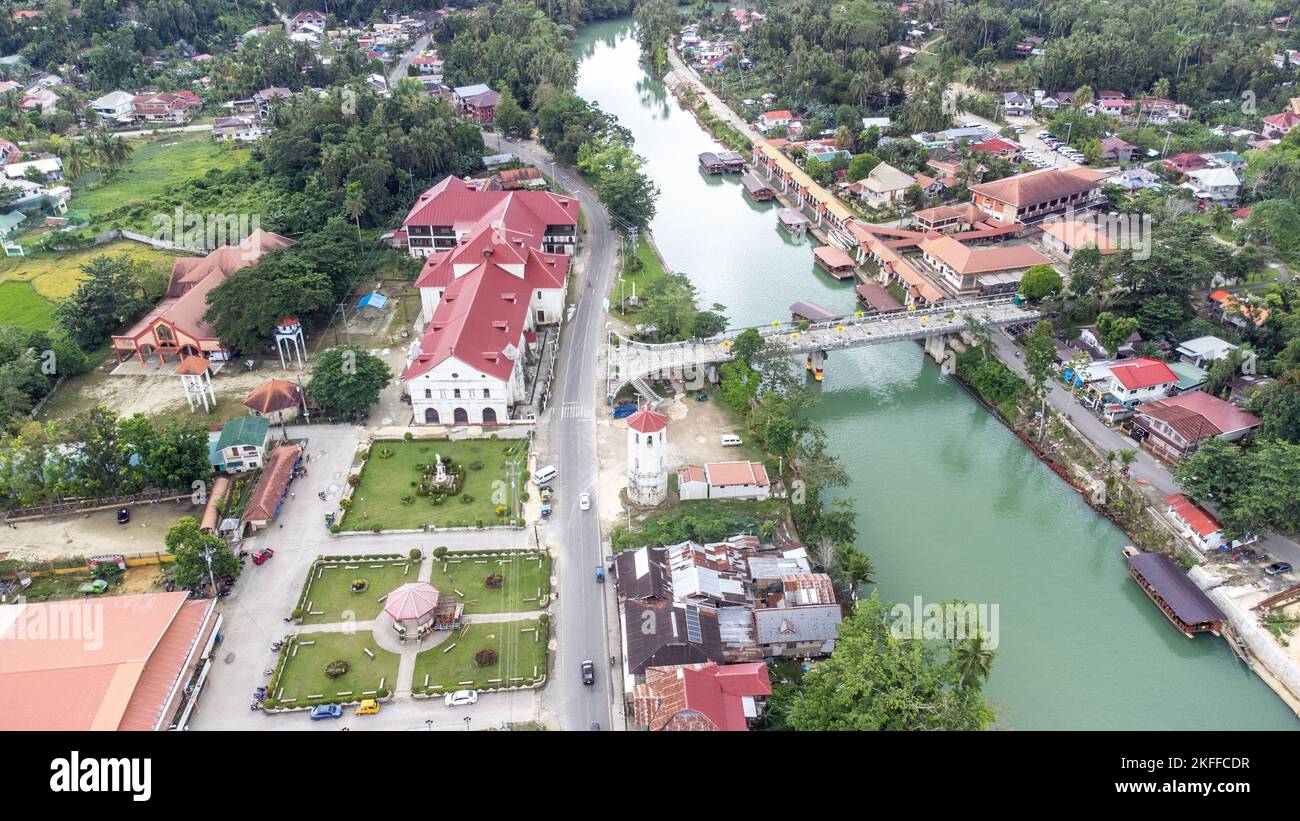 Chiesa di Loboc o Parroquia de San Pedro Apóstol, Loboc, Bohol, Filippine Foto Stock