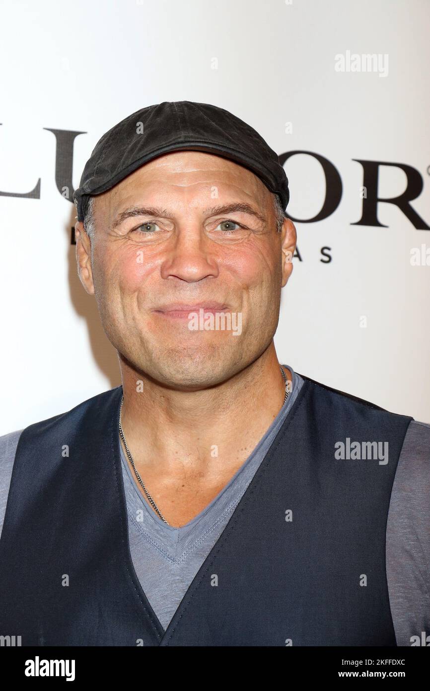 Randy Couture partecipa alla prima mondiale del suo spettacolare 'Mindfreak Live' al Luxor Hotel & Casino di Las Vegas, Nevada, della superstar del mago CRISS ANGEL Foto Stock