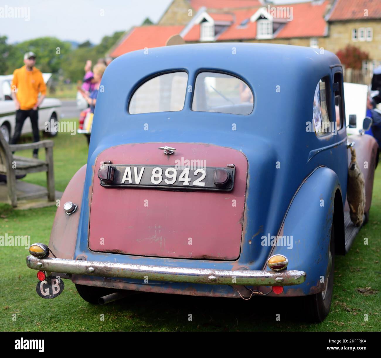 La classica auto Austin 14/6 Goodwood del 1937, come si vede nella serie televisiva dello Yorkshire Heartbeat. (Vedere nota). Foto Stock