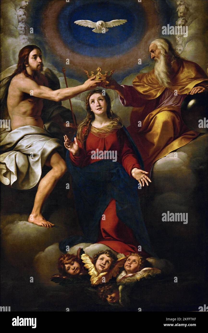 Incoronazione della Vergine da parte di Crespi Giovanni Battista detto Cerano, 1557 - 1632, Italia, Italiano, Foto Stock