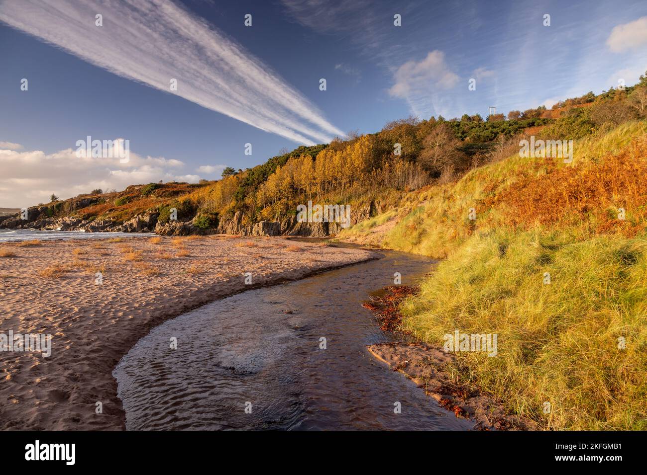 Spiaggia di Gairloch sulla costa atlantica della Scozia nord-occidentale Foto Stock