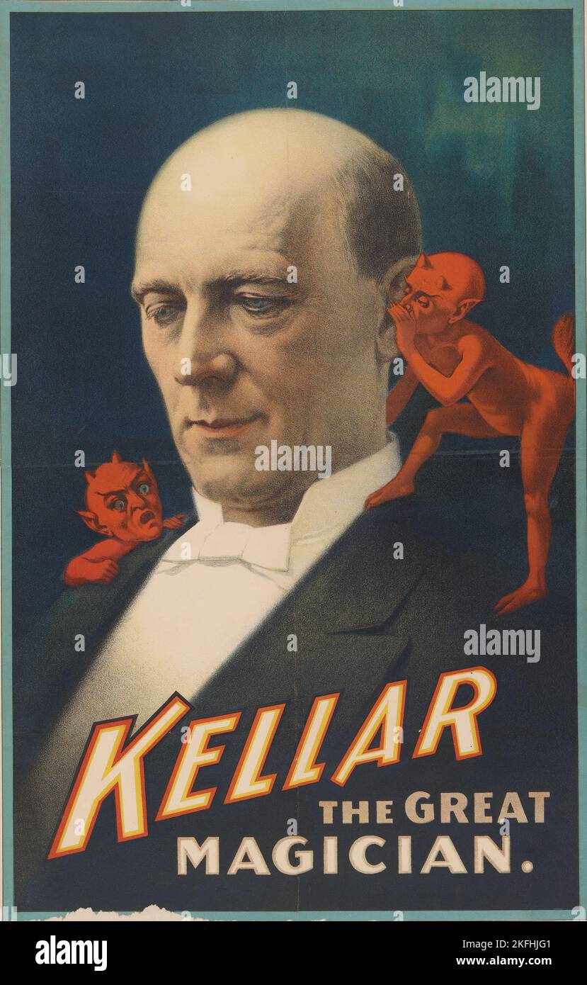 Kellar il grande mago, c1894. [Editore: Strobridge Litho Co.; luogo: Cincinnati, Ohio] Foto Stock