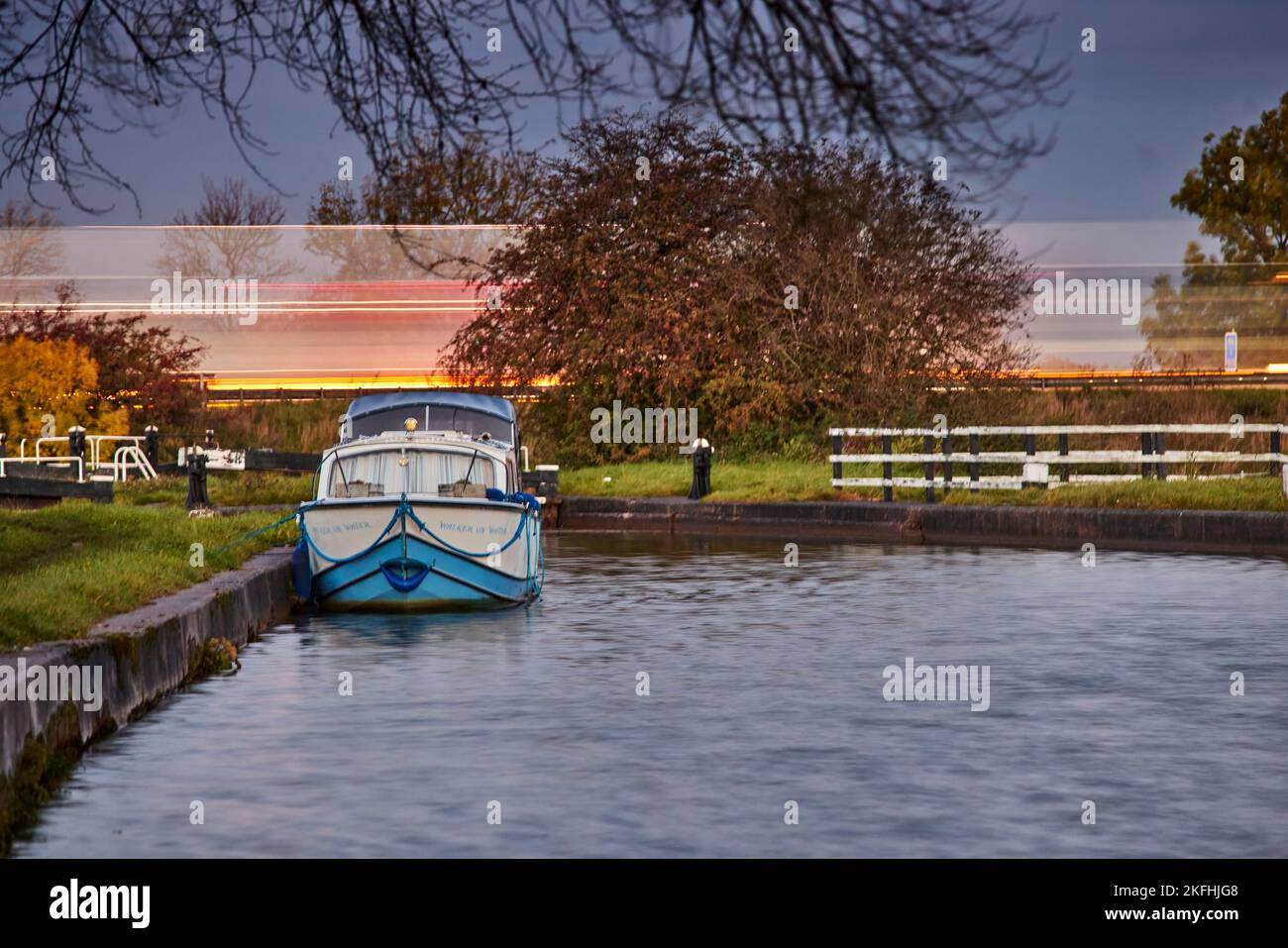 LOCK 57 Moorings Waterway Trent e canale Mersey in Alsager Cheshire Est vicino Stoke-on-Trent Foto Stock