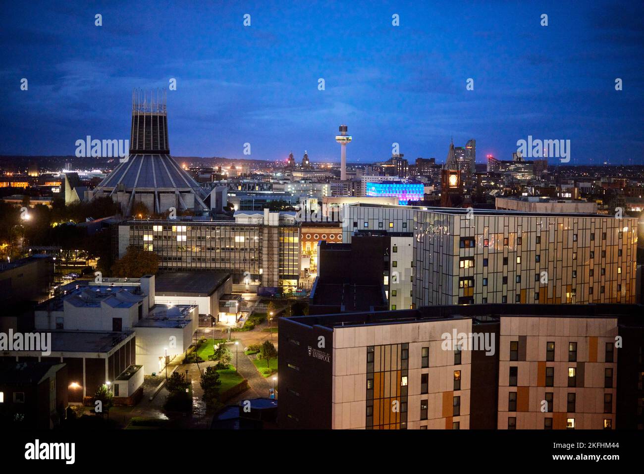 Liverpool Metropolitan Cathedral, ufficialmente conosciuta come la Metropolitan Cathedral of Christ the King[2] e soprannominata "Paddy's Wigwam" Foto Stock