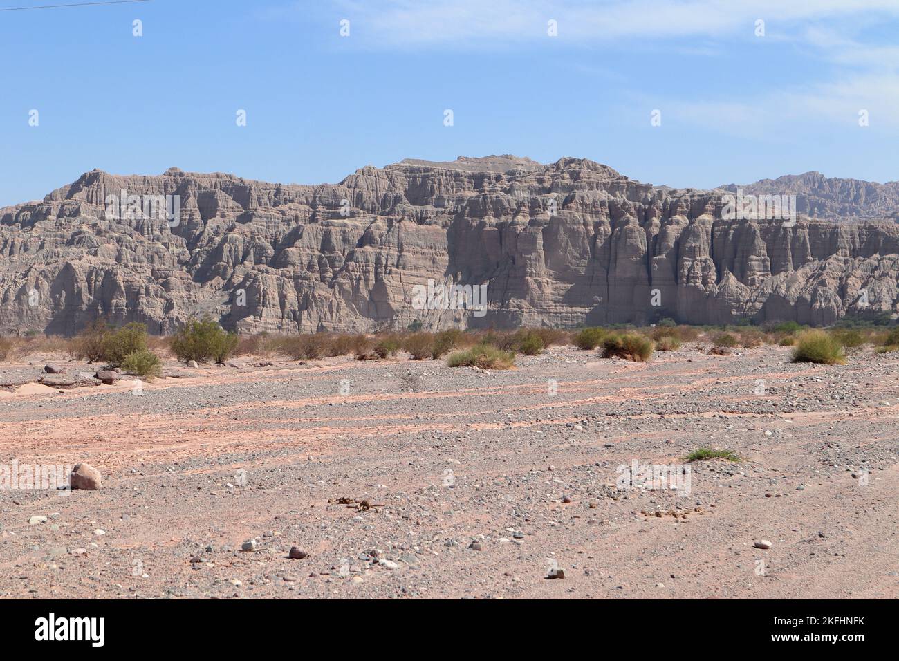 Vista sulle montagne sulla Route 40, tra Cachi e Cafayate, nel nord dell'Argentina Foto Stock