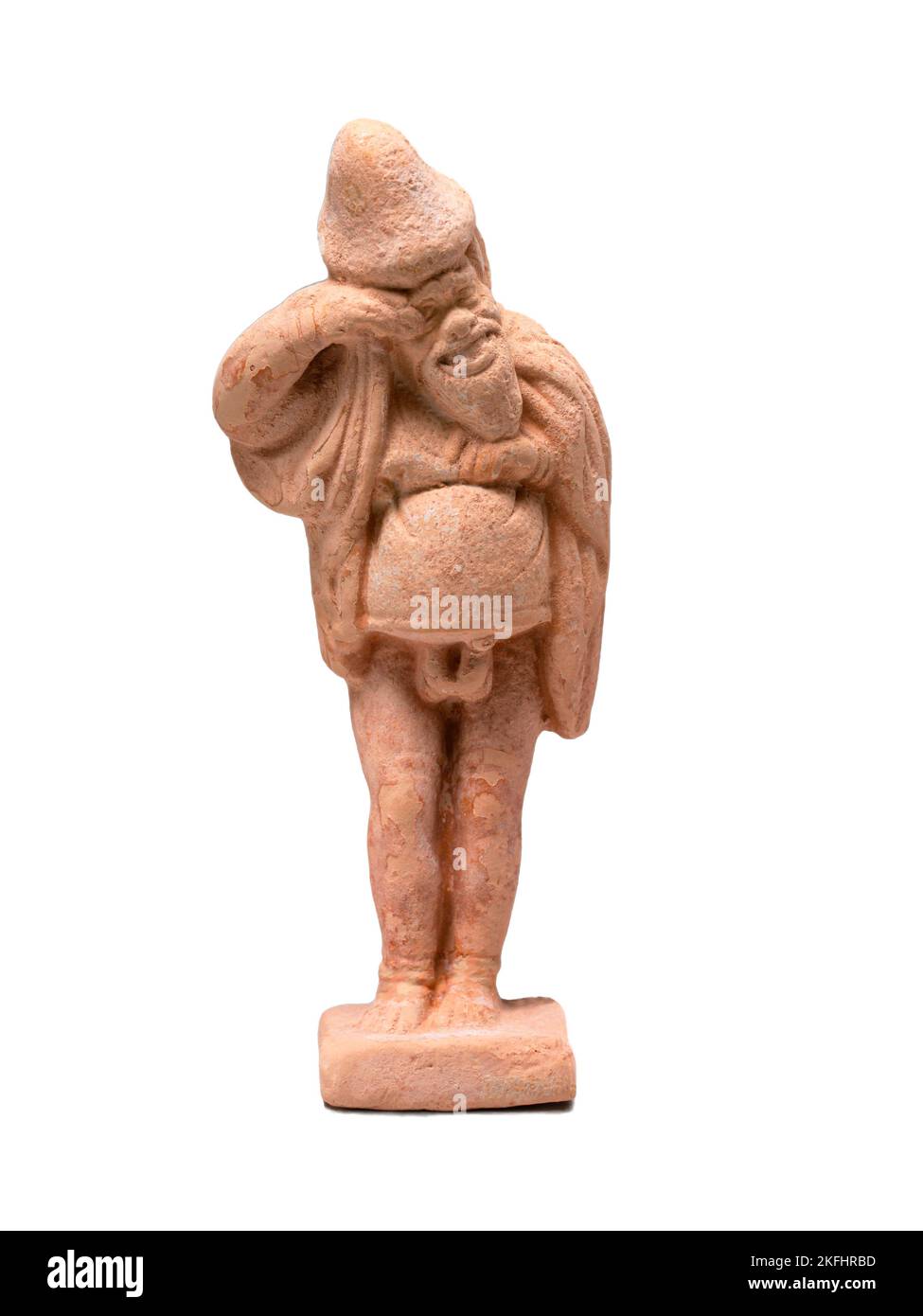 Statuette di terracotta greca se un attore fine 5th primi del 4th ° secolo a.C. Foto Stock