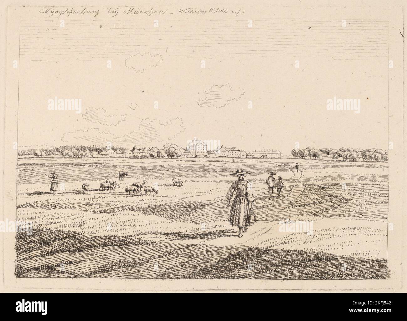Nymphenburg, 1818. Foto Stock
